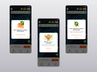 Vpn popups 3d character design design graphic design location no location found popup popups ui ux vpn vpn ui
