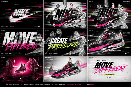 Nike x Artist motion campaign design