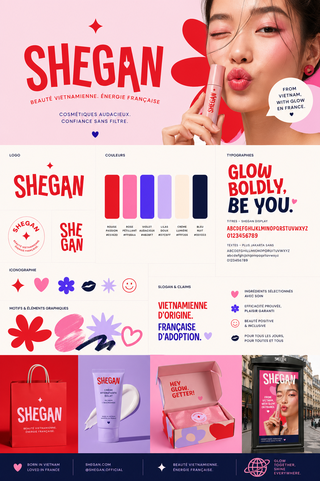 SHeGAN Vietnam • Branding design for French Market branding french graphic design product design shegan vietnam