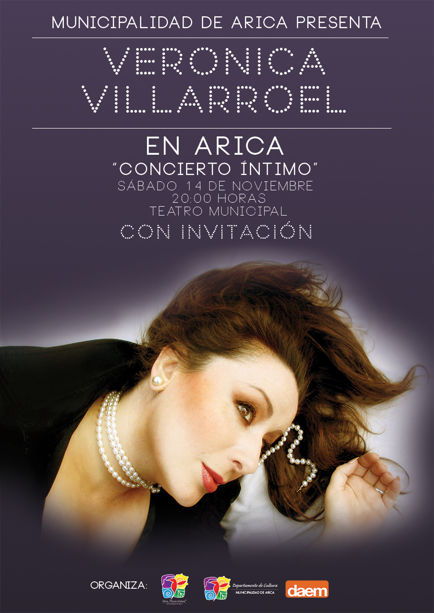 Afiche "Concierto Verónica Villarroel en Arica"