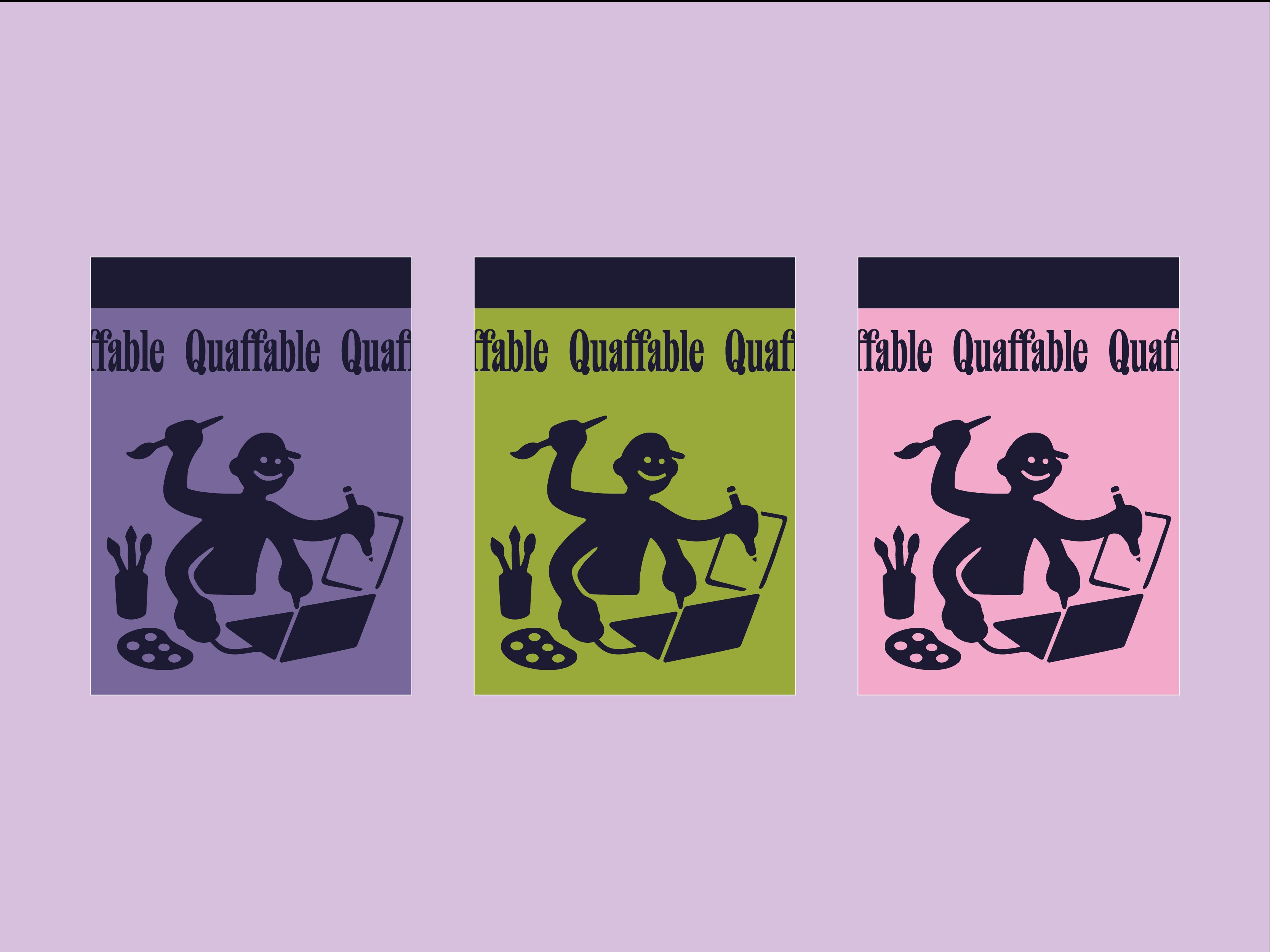 Example of Quaffable Illustration Foil Neck Wraps