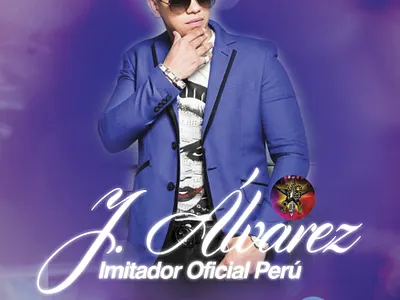 Promocional Imitador J-Álvarez graphic design