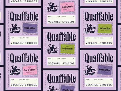 Quaffable Wine Label System: All Three Variants