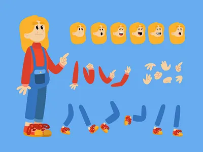 Female Character Animation Rig animation animation rig astronaut bible character design character rig explorer jesus jungle explorer kidmin kids ministry kidsmin vbs vbs curriculum