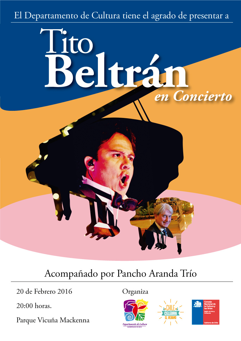 Afiche Concierto Tito Beltrán