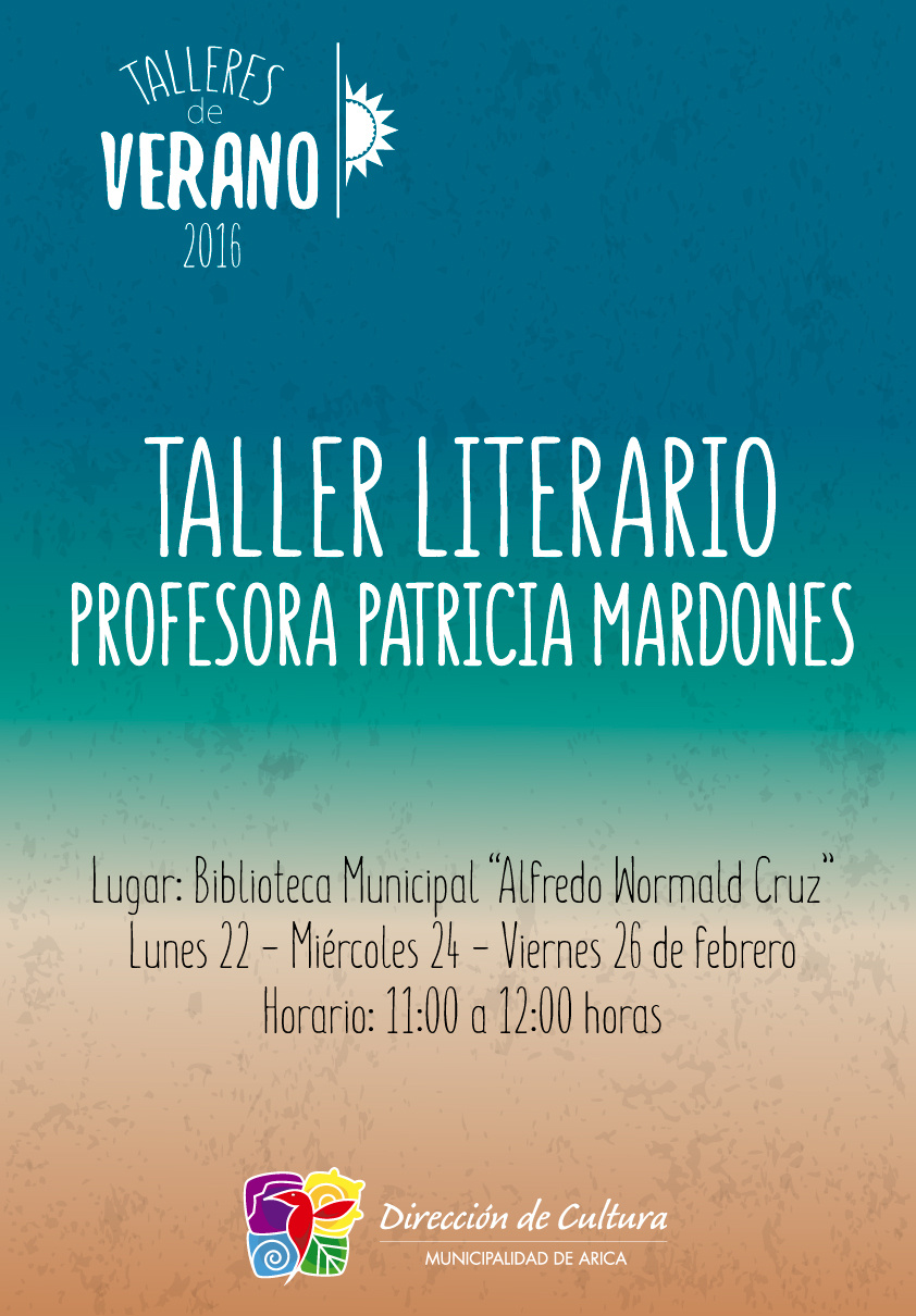 Afiche Talleres de Verano 2016 graphic design