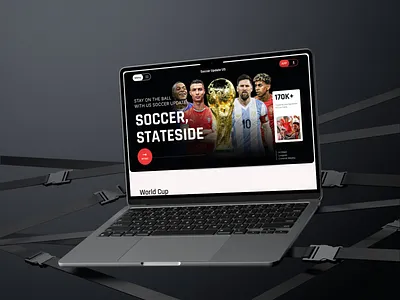 Soccer Update US – Web Strategy & Aesthetics app branding design entertainment sports ui ux website website design website development