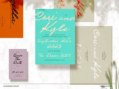 Wedding Stationery with Handwritten Script Font Grandma's Recipe event design font for wedding stationery grandma hand lettered font handwriting handwritten font handwritten script font invitation design print design realistic handwriting font script font script lettering stationery design vicarel studios wedding invitation font wedding stationery wedding typography