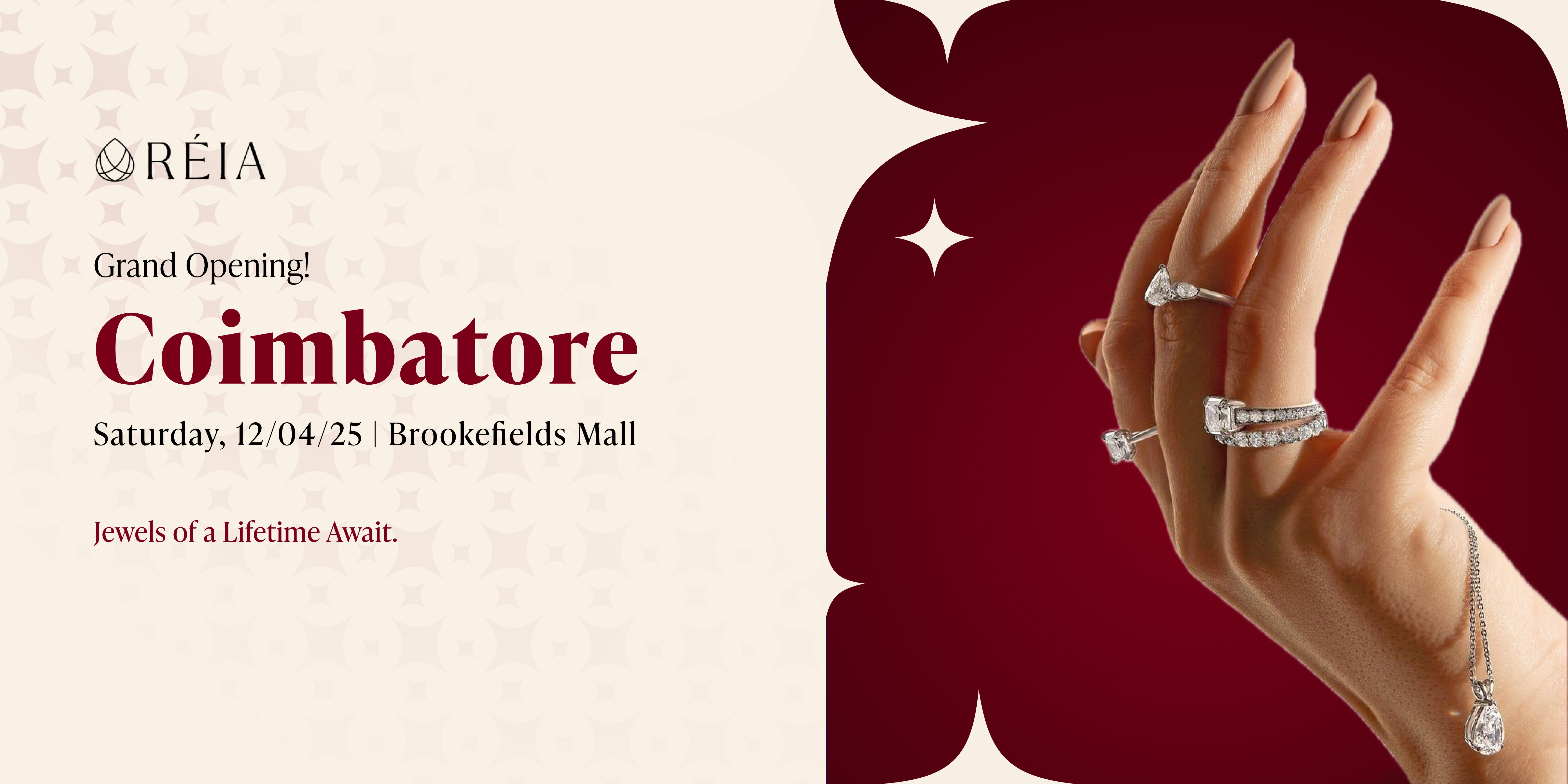 Reia Diamonds - Shop Opening Banner banner design diamond diamond poster grand opening poster premium desing