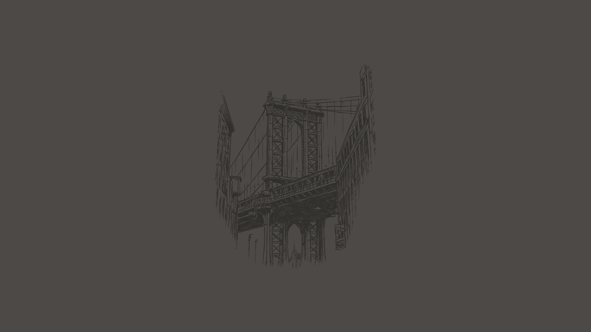 SKY605 / Brooklyn Bridge Illustration