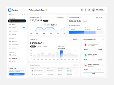 Finance Dashboard bank banking dashboard design finance finance dashboard fintech dashboard minimal design modern dashboard money management oripio platform product design ui uiux ux web app webapp