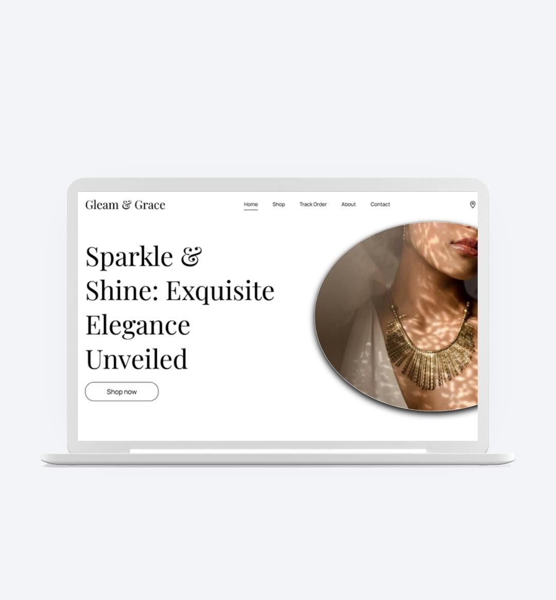 Gleam & Grace — Luxury E-commerce Frontend (React , GSAP) branding create react app farmer motion frontend gsap javascript landing page landing page design mern modern e commerce multi vendor react typescript web development website design