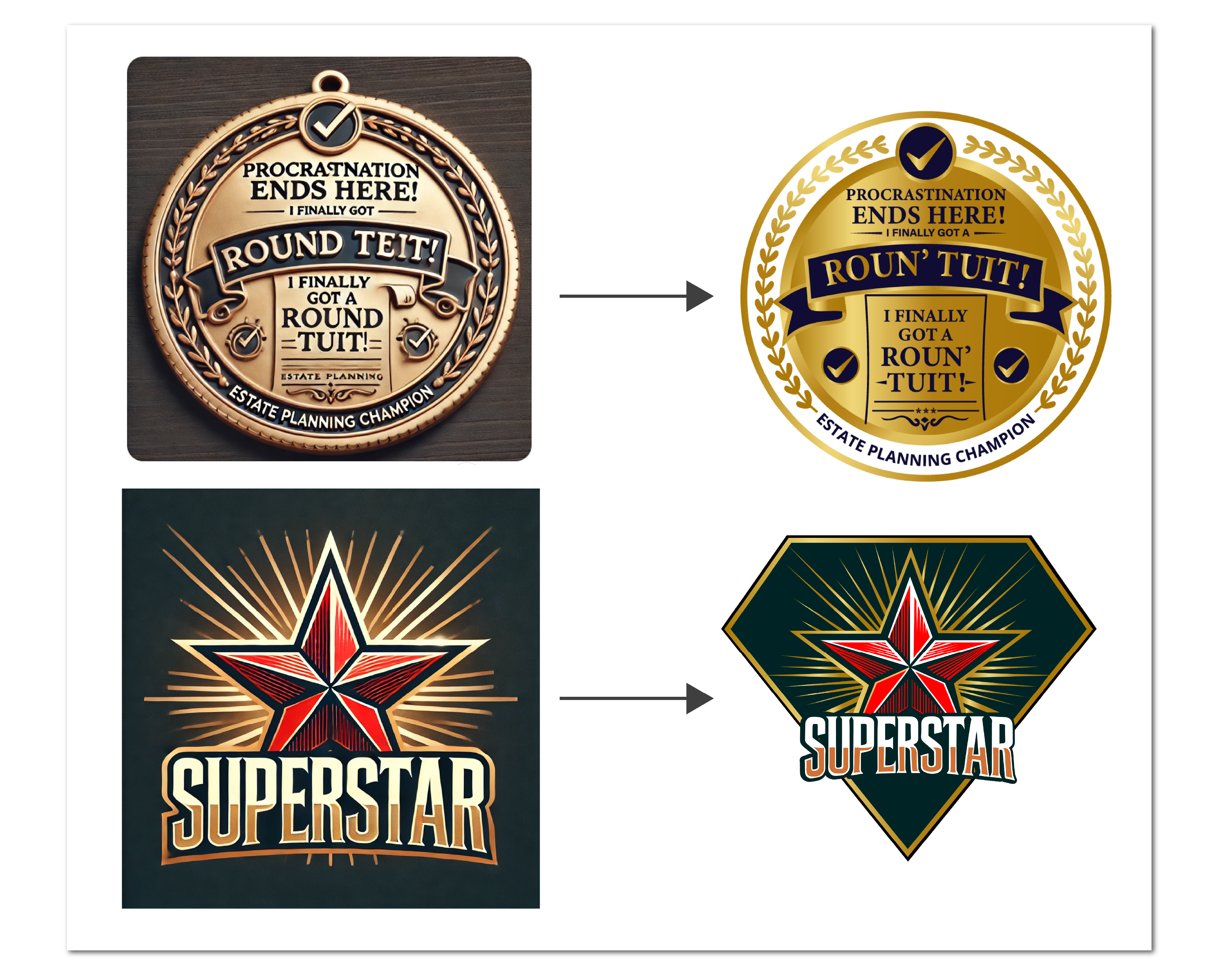 Example of Logo Vectorization & Redraw Expert