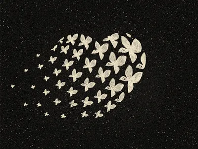 Heart-in Flight ✦ Logo branding butterflies butterfly feeeling flies flight fly flying graphic design heart logo logodesign logotype love loving nature romance sky swarm unheld