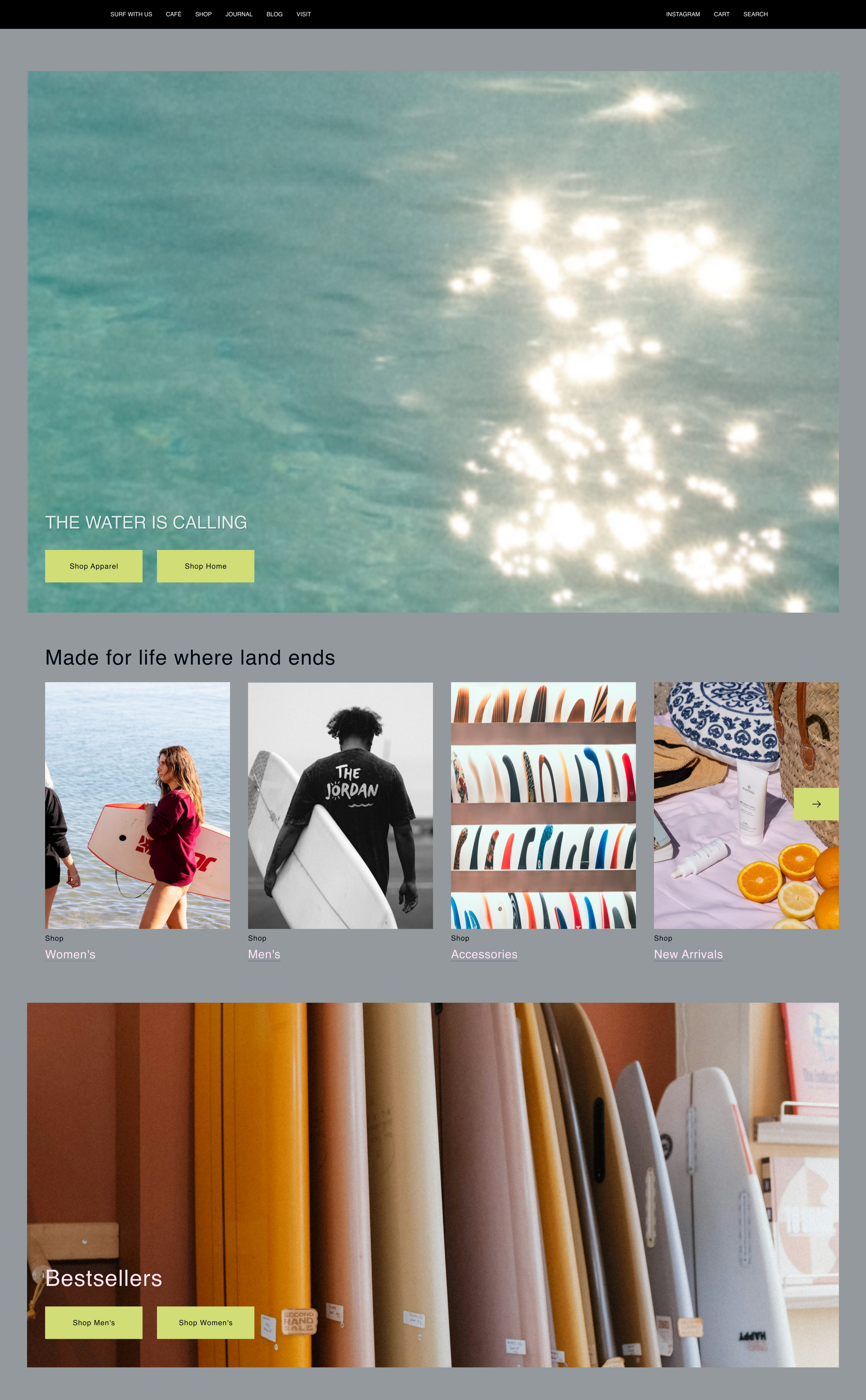 Paraiso — Surf Café, Shop & Journal branding design graphic design illustration logo typography ui vector