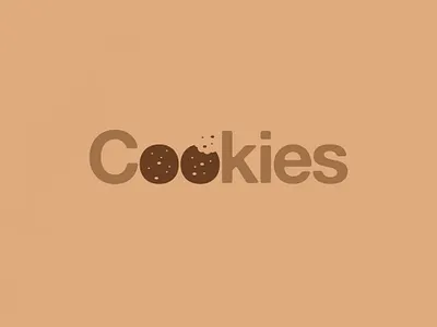 Cookies | Typographical Poster cookies graphics illustration letters poster simple text type typography word