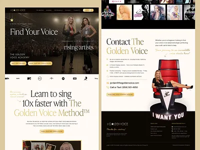 🎤 Golden Voice Academy | High-Converting Website UI UX Design authority website design branding design business website design coaching website design conversion focused design creative web design digital branding high converting website landing page design lead generation website marketing website modern website ui personal brand website premium website design responsive website design sales driven design service website design ui ux design user experience design website design