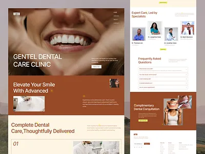 Dental Care Website appointment booking clean layout clinic design dental care dental clinic dental services dentist website design healthcare ui healthcare website landing page medical branding medical website modern healthcare oral health patient care responsive website ui ui kit ux
