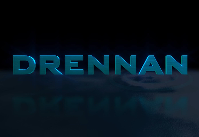 Drennan International 3d animation 3d logo after effects animation design blender brand animation brand identity brand intro branding chrome texture cinematic animation intro animation logo animation logo reveal motion design motion graphics product animation ripple effect visual identity water transition