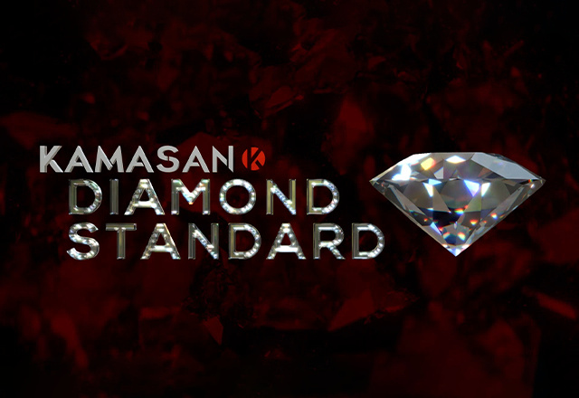 Kamasan Diamond Standard 3d logo brand animation brand identity brand video branding chrome text cinematic animation diamond animation fishing brand intro animation logo animation logo reveal luxury branding metallic typography motion design motion graphics premium brand product animation visual identity