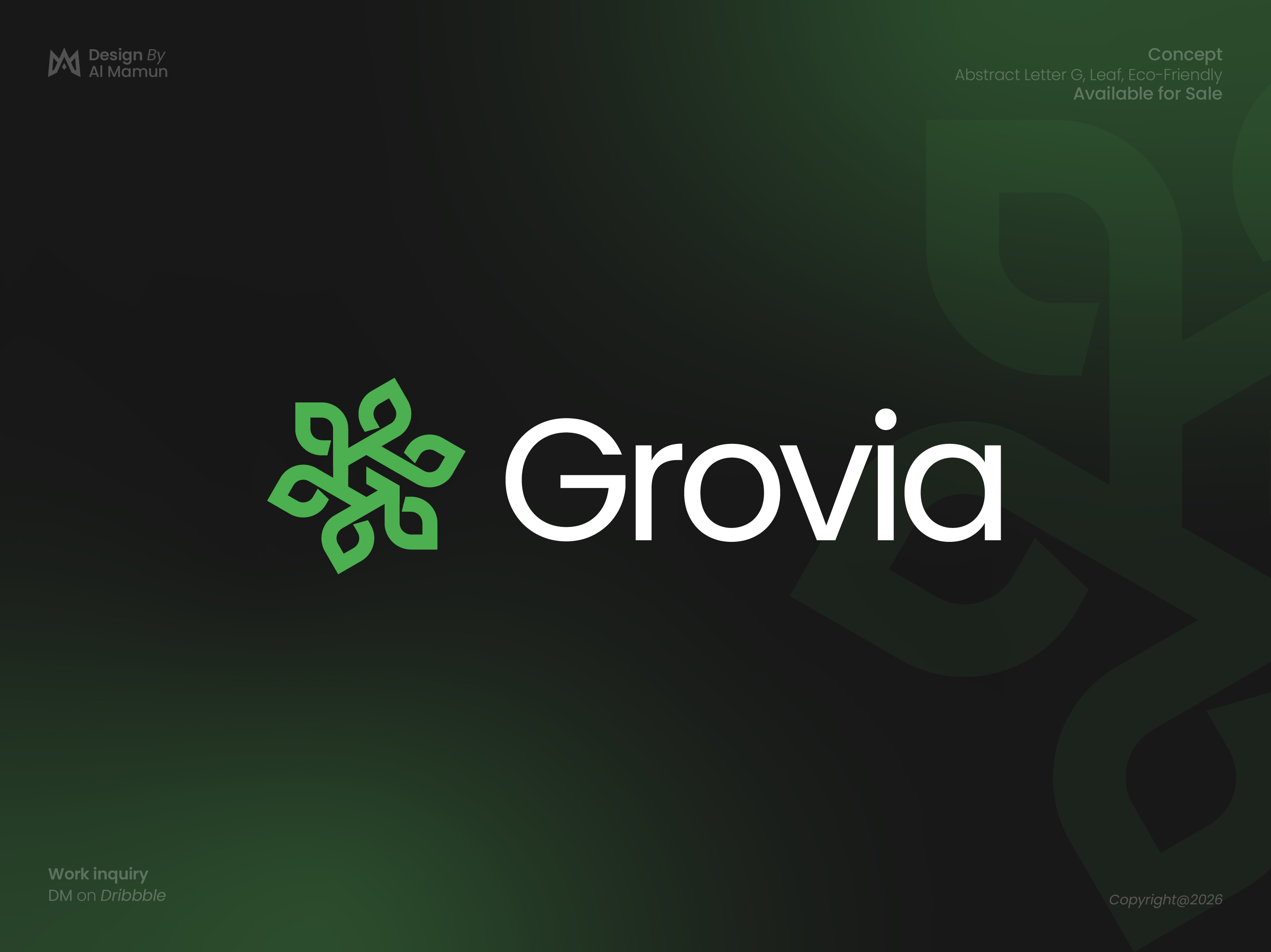 Abstract G Leaf Logo Design | Modern Eco & Green Brand Identity abstract logo clean logo creative logo eco brand identity eco friendly branding eco logo environmental logo g logo design geometric logo green branding green logo leaf logo letter g logo minimalist logo modern logo design nature logo organic logo startup logo sustainability logo tech logo