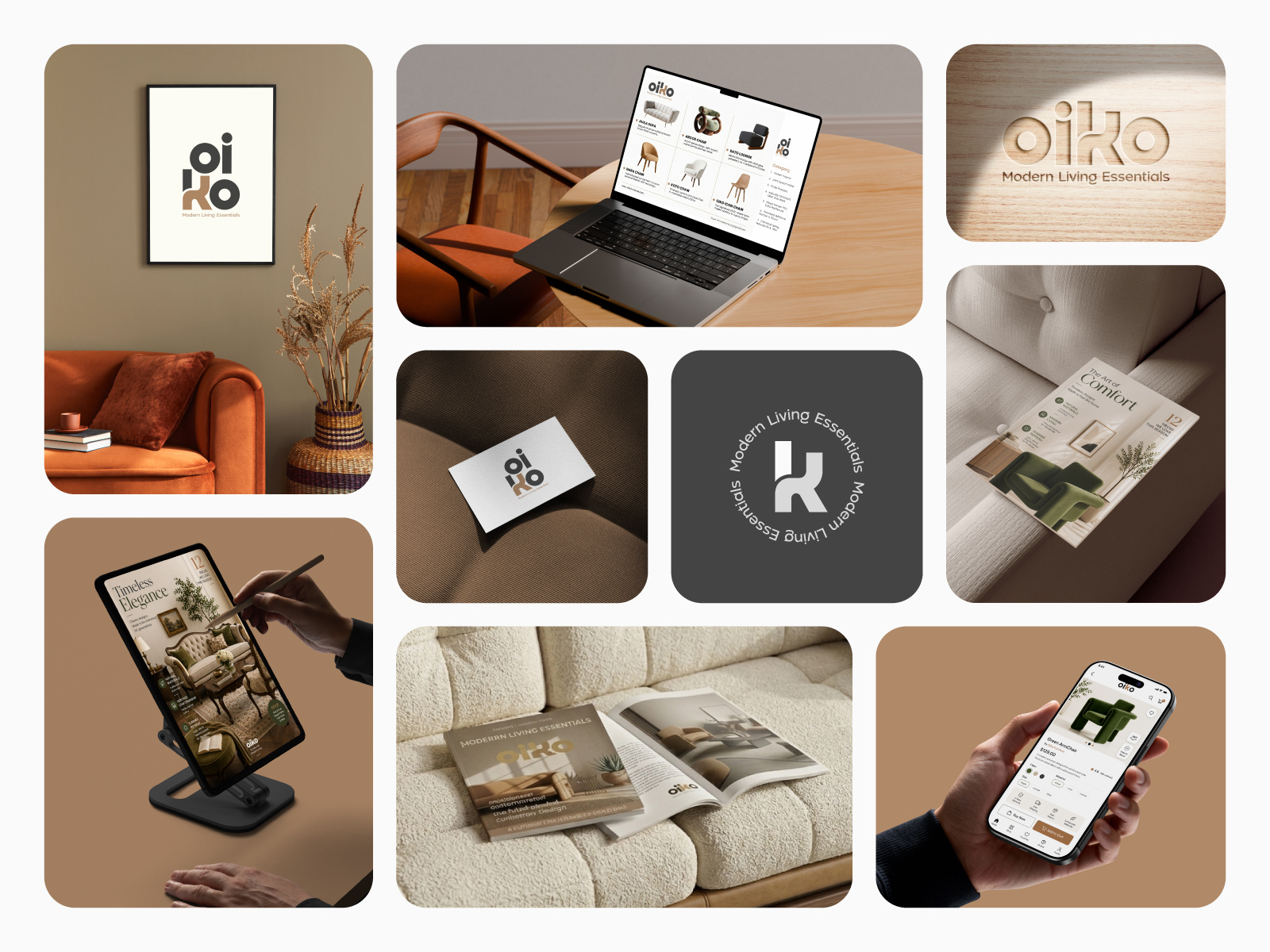 Oiko – Modern Furniture Branding Concept
