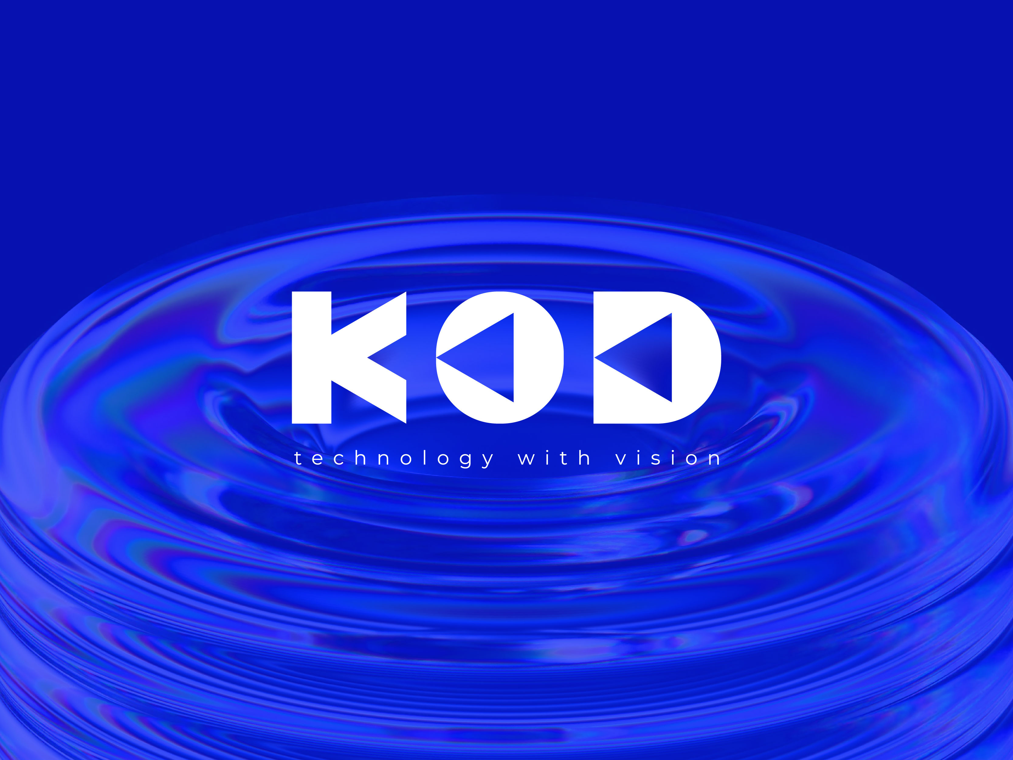 KOD Wordmark Logo | Custom Lettering Tech & Video Editing