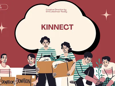 KINNECT — Premium Indian Social Connection App Brand Direction 3d animation brand brand designer brand identity branding creative creative director design graphic design illustration logo motion graphics ui vector visual visual design visual designer