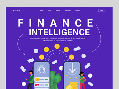 Finance Web Interface banking bitmate bitmate studio clean design finance financial service fintech flat design illustration minimal design money saving trend 2023 ui ux user interface ux design web web interface web ui