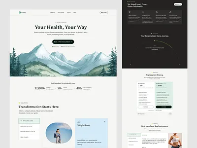 VitalCare: Designing Modern Telehealth businessdesign cleandesign conversiondesign designsystem designtrends2026 digitaldesign healtech healthcare interaction moderndesign productdesign saas startup telehealth telemedicine uiux uxdesign webdesign webdesigner webdesigntrends