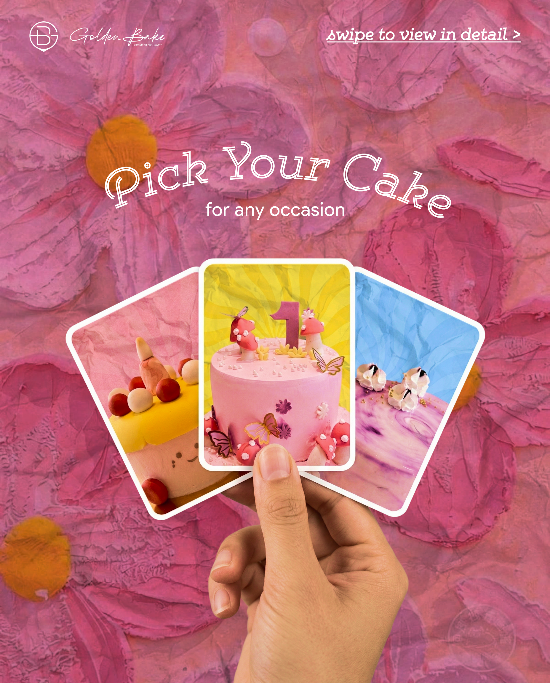 Pick Your Cake Series cake pastry poster