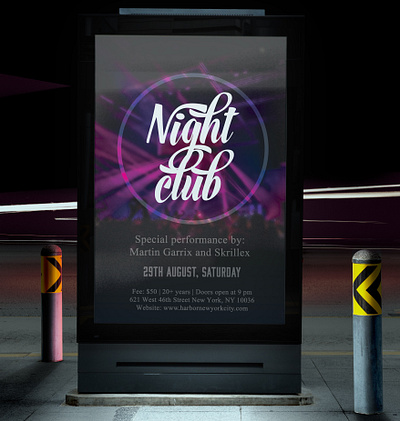 Night Club Flyer flyer flyer design graphic design