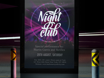 Night Club Flyer flyer flyer design graphic design