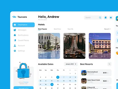 UI Dashboard - Hotel Booking branding ui