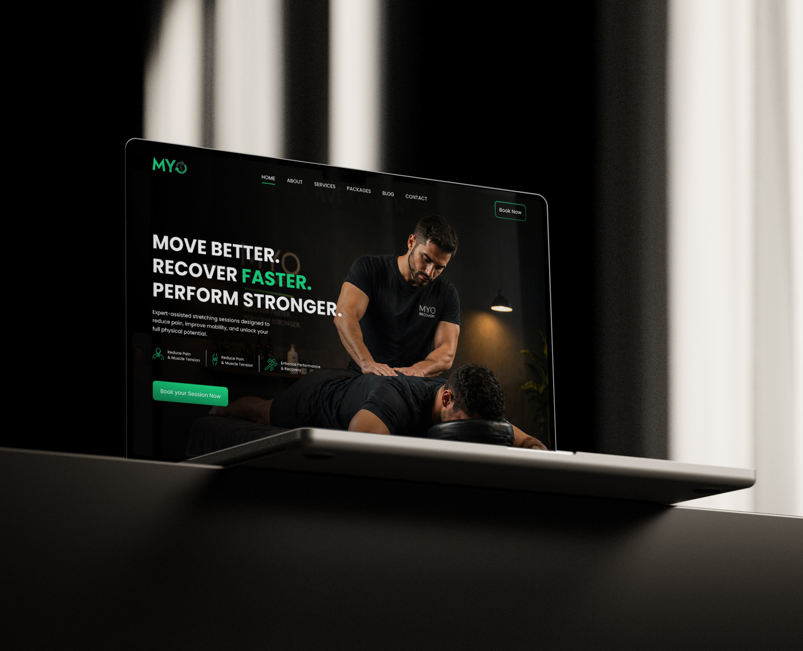 MYO Recovery – Landing Page