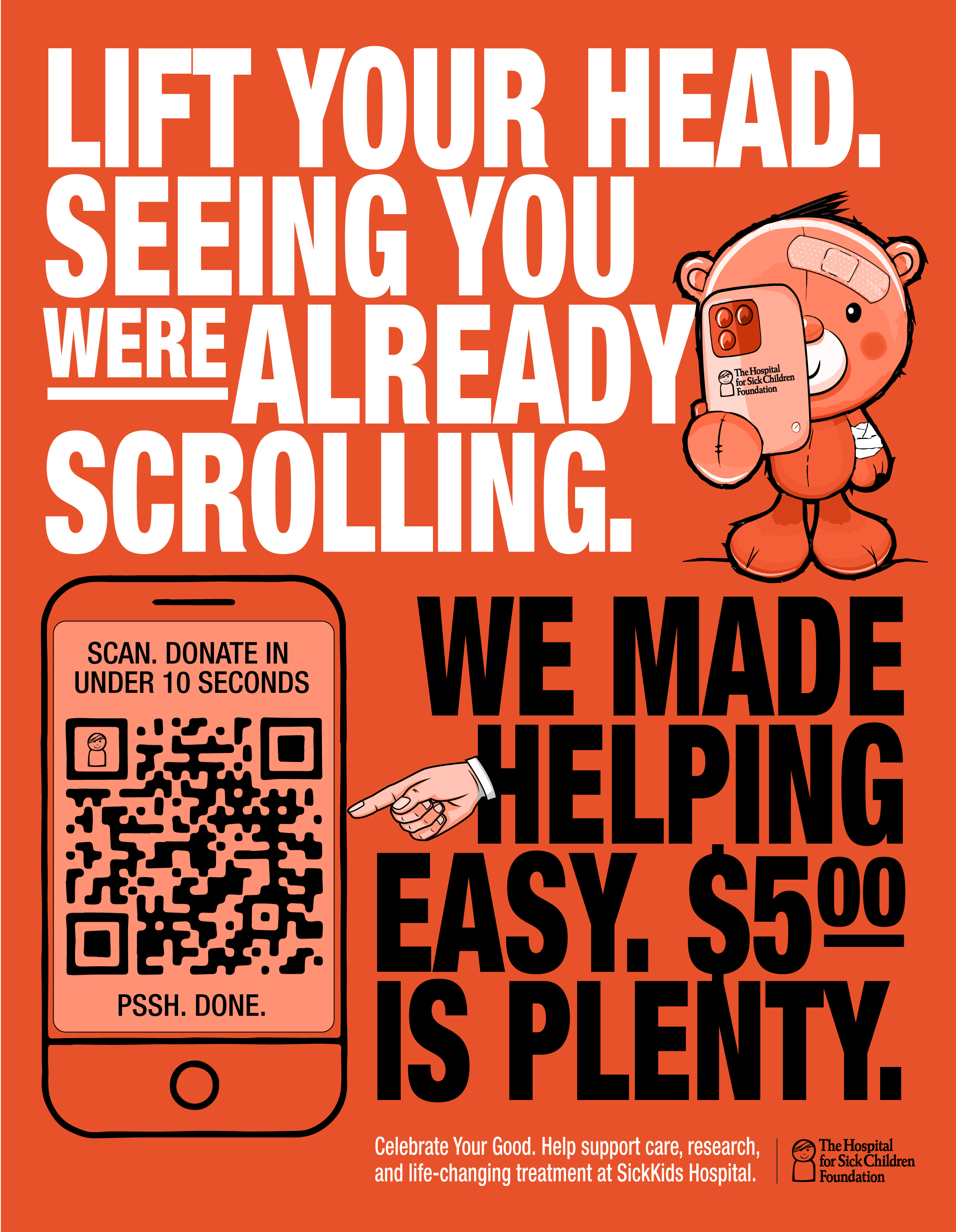 SickKids Celebrate Your Good Campaign branding design graphic design illustration thepoddotme typography