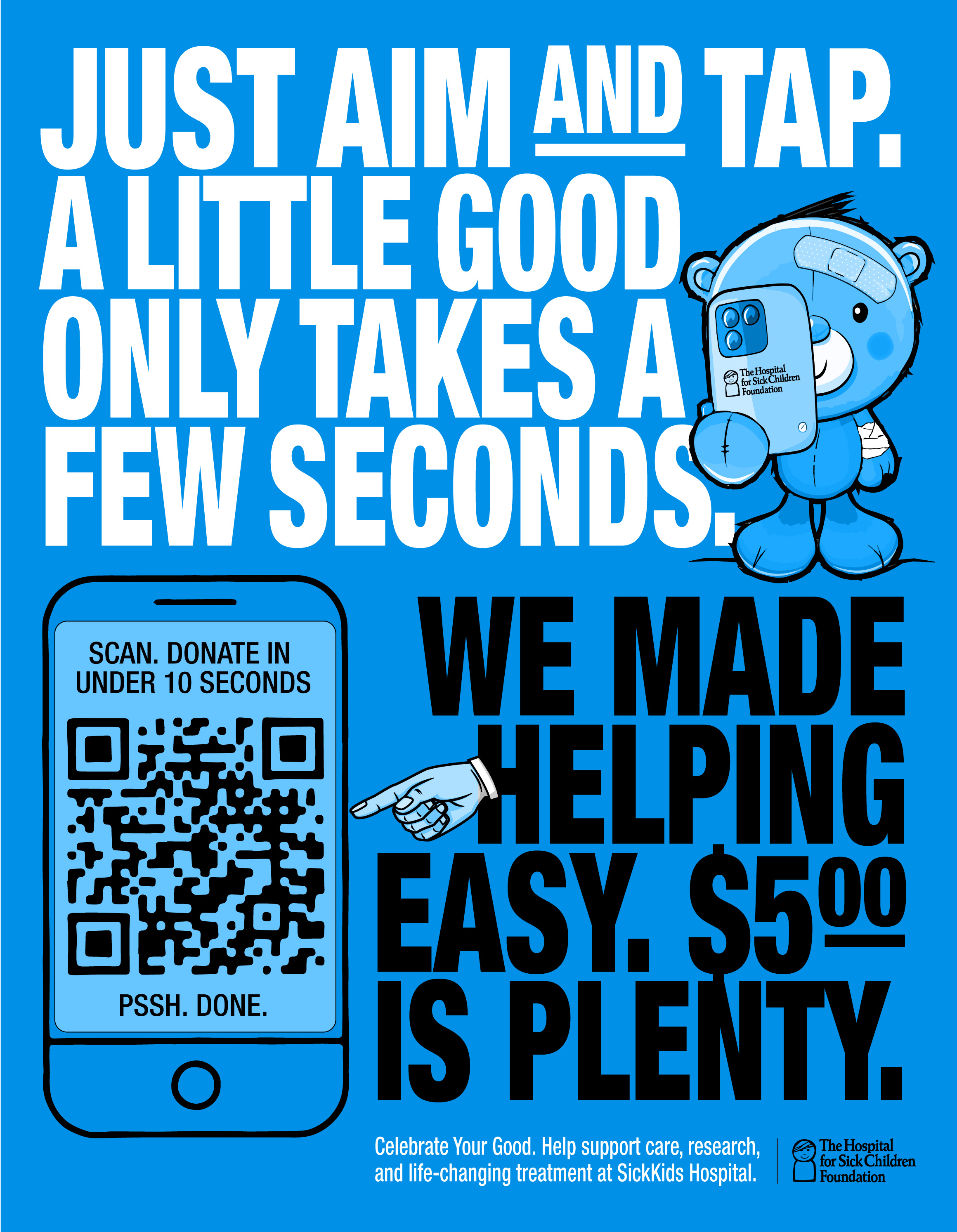 SickKids Celebrate Your Good Campaign branding design graphic design illustration thepoddotme typography