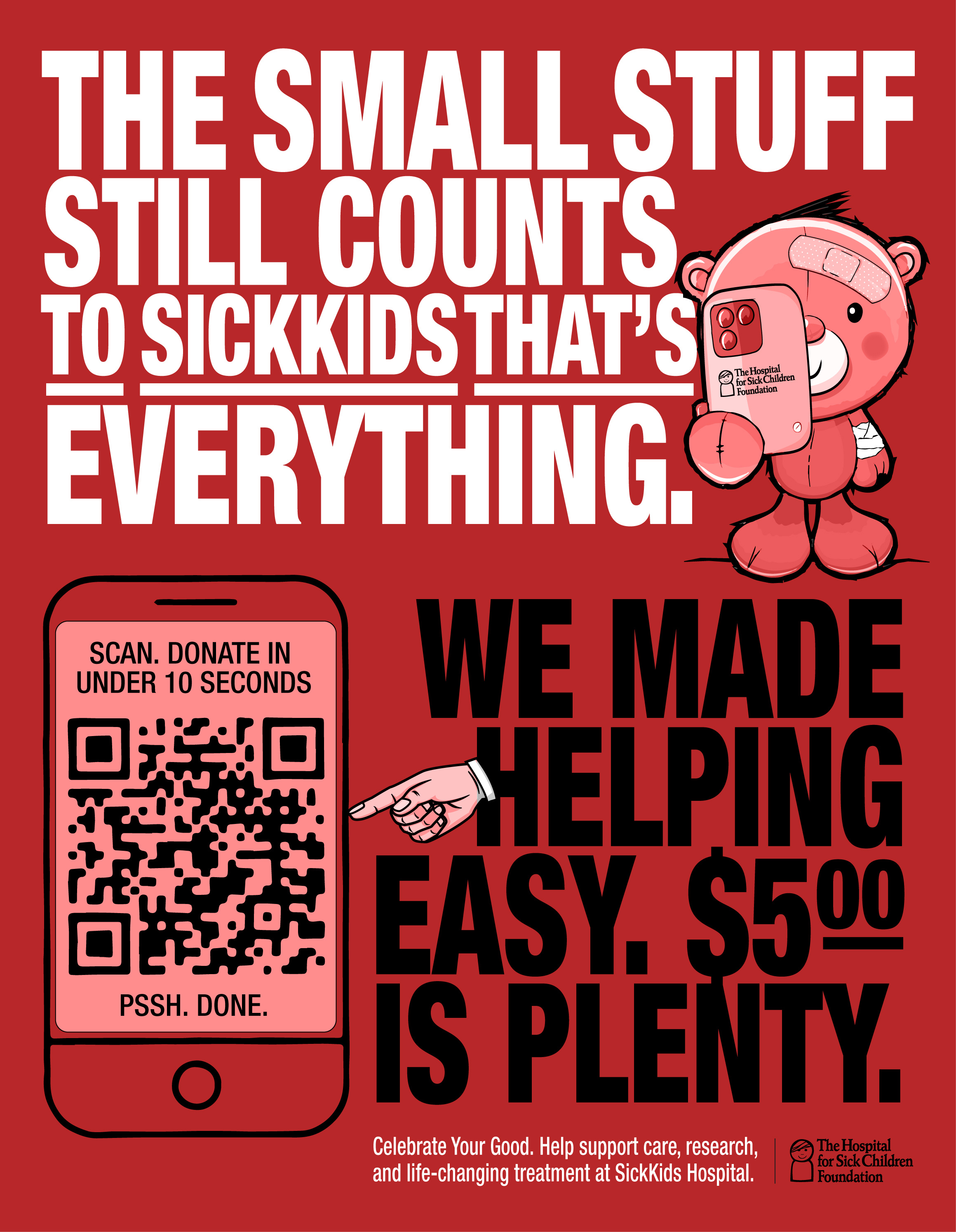 SickKids Celebrate Your Good Campaign branding design graphic design illustration thepoddotme typography