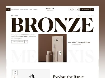 Luxury Tapware Website bathroom interior design clean ecommerce kitchen kitchen interior design landing landing page landing page website luxury luxury product website design modern online shop shopify ui ux water works web design website