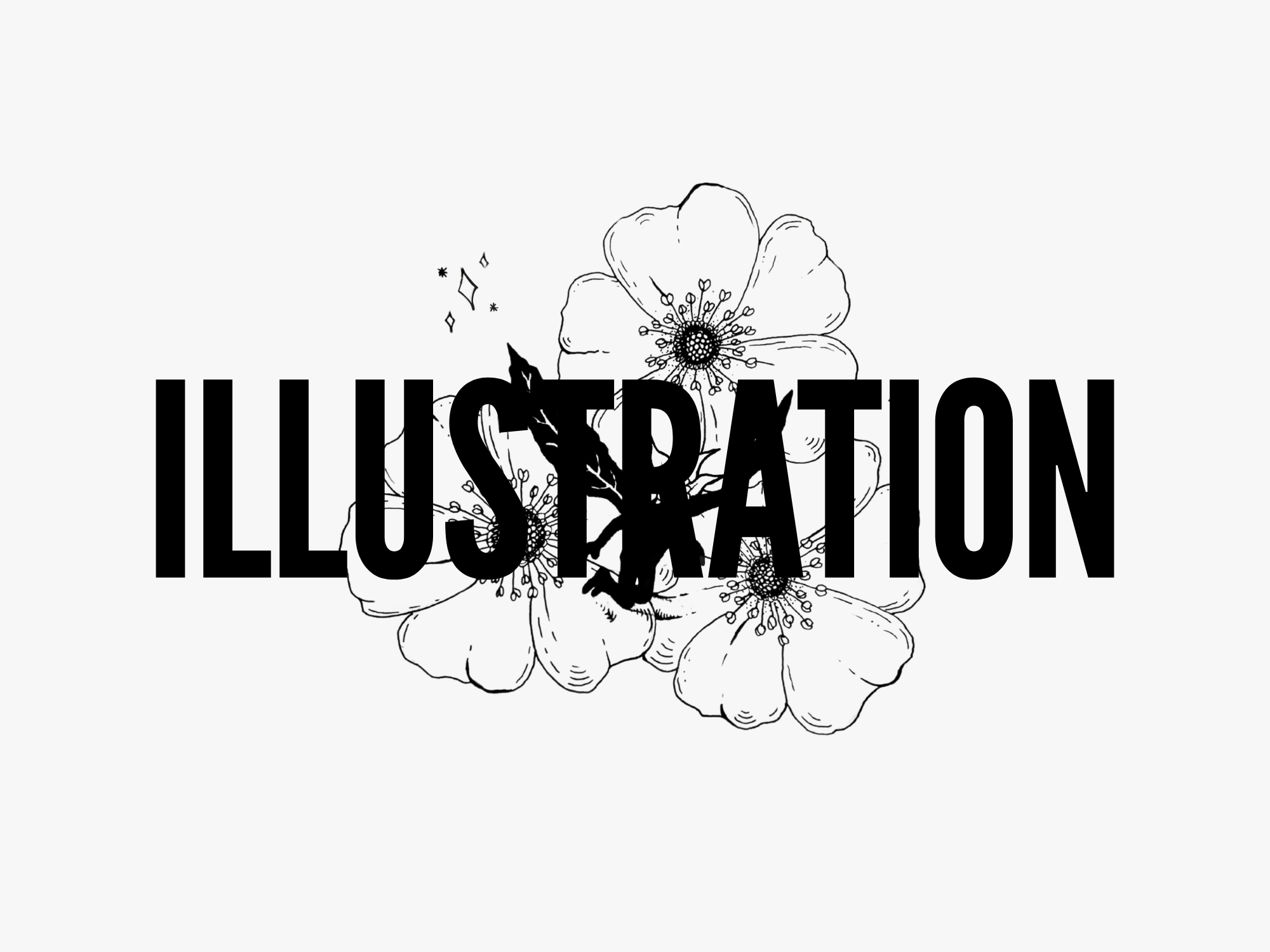 Illustration | Ink Drawing | Creative Process black and white design drawing floral flowers illustration ink line art minimal design nature pen