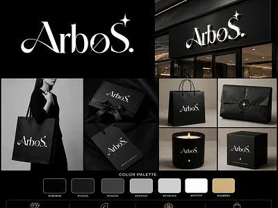 ArboS – Luxury Fashion & Premium Lifestyle Brand Logo Identity app branding illustration logo luxury identity design typography ui vector