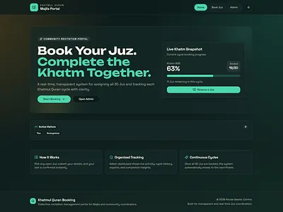 Khatmul Quran Booking System | Full Fledged Khatm System | UI/UX custom apps custom web app mobile friendly website responsive website ui ui ux uiux ux design web app web design web development website website design