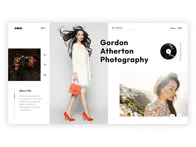 Photography Web Design creative design graphic design ui uidesign ux visualdesign webdesign