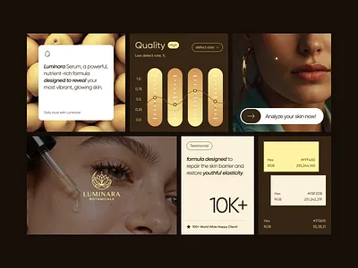 Luminara Skincare Branding ai ai logo artificial intelligence brand brand guidelines brand identity brand sign branding identity logo logo design logogram logotype skin skincare skincare logo