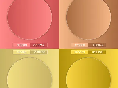 Gradient Color Palettes Code Ideas. branding code colorpalette colortheory gradient graphic design illustrator ui