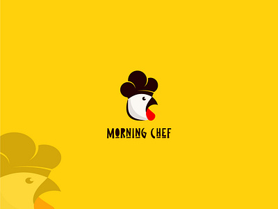 Morning Chef branddesign brandidentity branding business card design cheflogo cock cockcheflogo design designfreke illustration logo morninglogo roosterlogo sunlogo vector