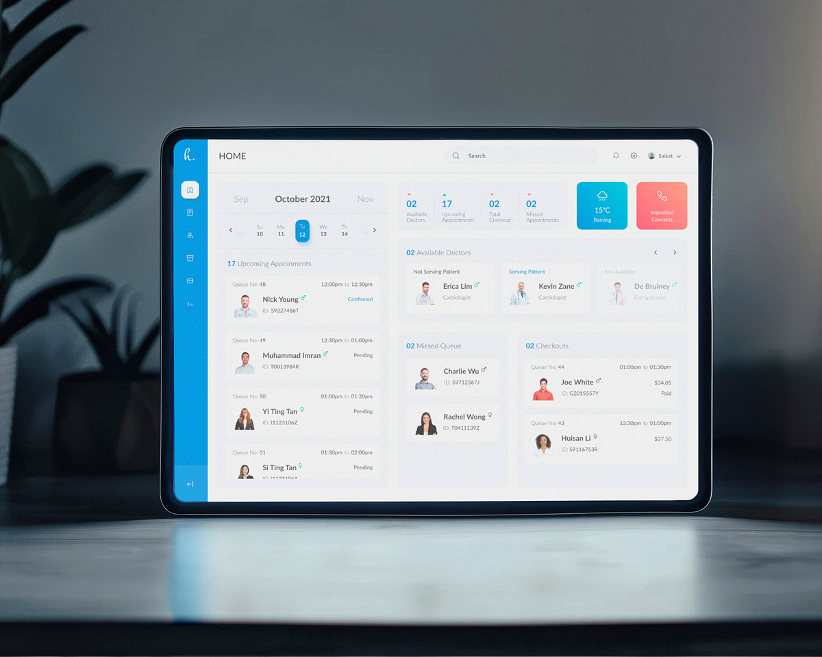 Clinic Management Webapp design (SaaS)