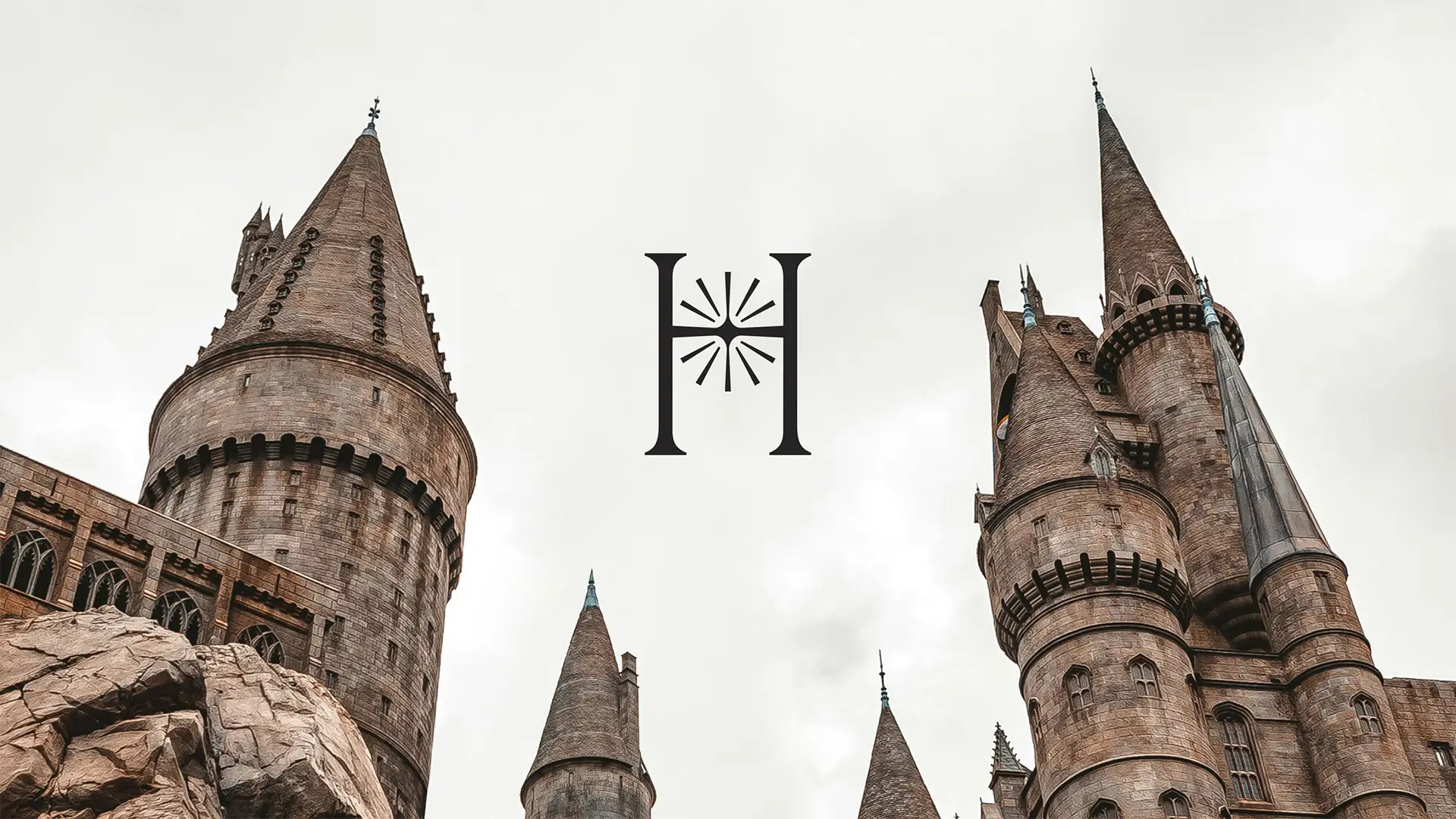 Hogwarts School of Witchcraft & Wizardry brand identity branding graphic design illustration logo magic branding personal project school branding school design