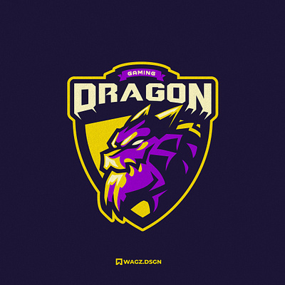 DRAGON design dragon esport esport logo gaming graphic design illustration mascot mascot logo sportlogo vector