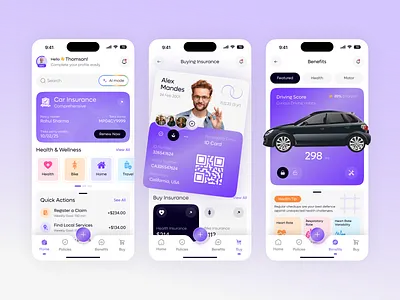 SmartCover AI – Modern Insurance App UI ai driven insurance ai insurance ai powered app design artificial intelligence assistant b2b best app design claim crm insurance insurance analytics app insurance finance insurance support app mobile app ui responsive saas service app web